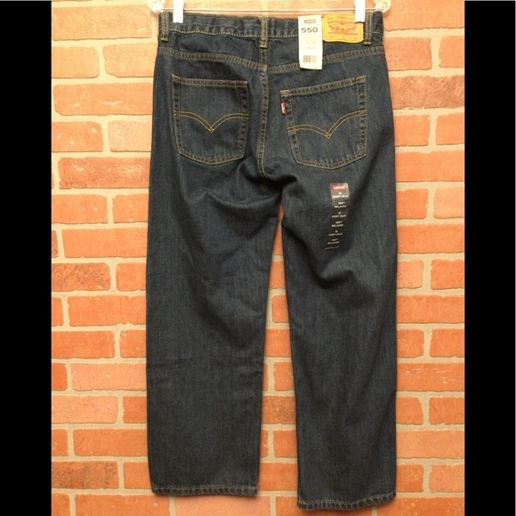 Levis 550 Boys jeans size 10 Husky 30 x 26 adjustable waistband relaxed fit - Picture 3 of 6